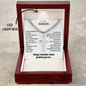 To My Grandson Engraved Cross Necklace - Always Remember Whose Grandson You Are
