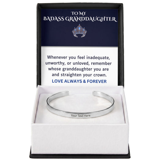 To My Badass Granddaughter Bracelet