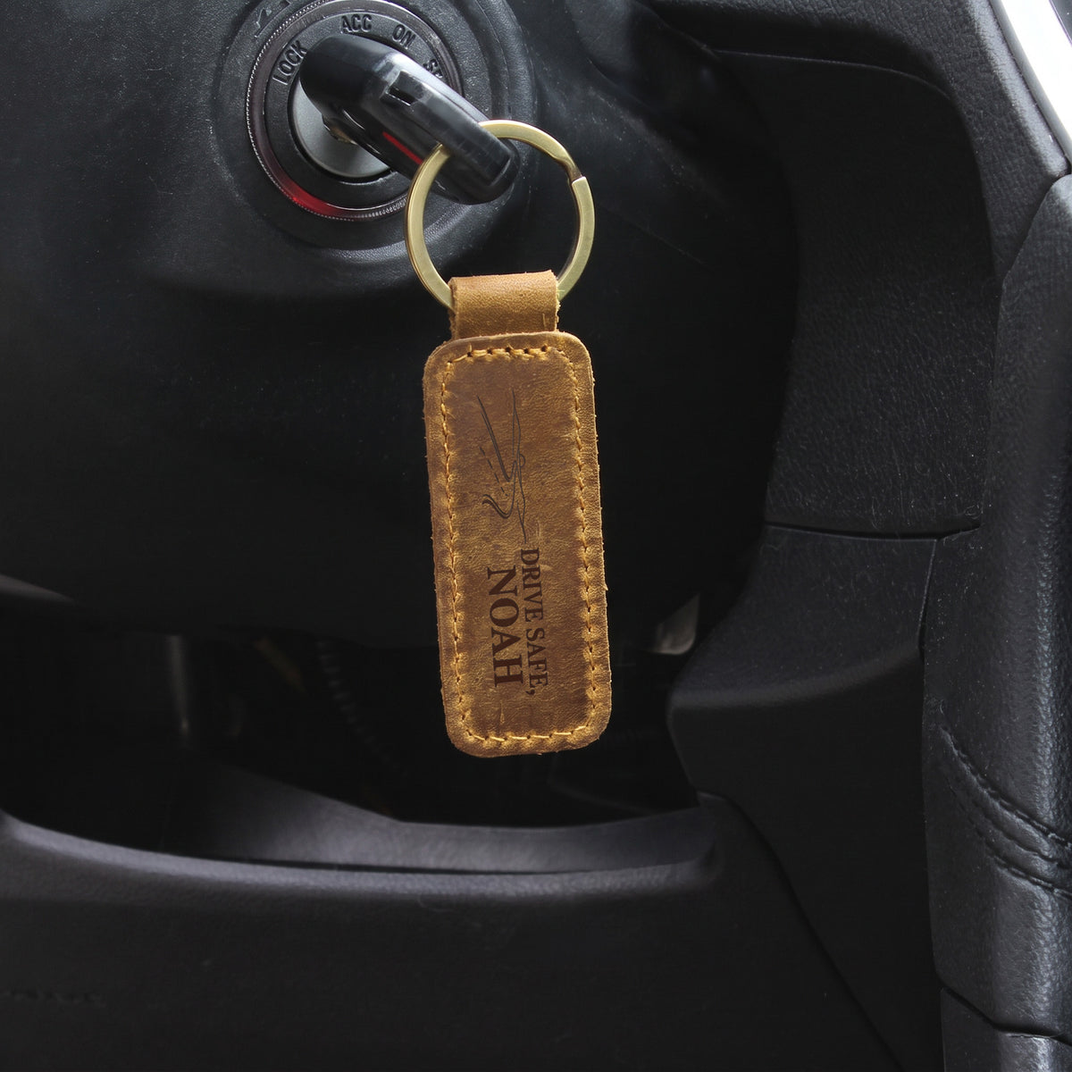Grandson Leather Keychain 09262026