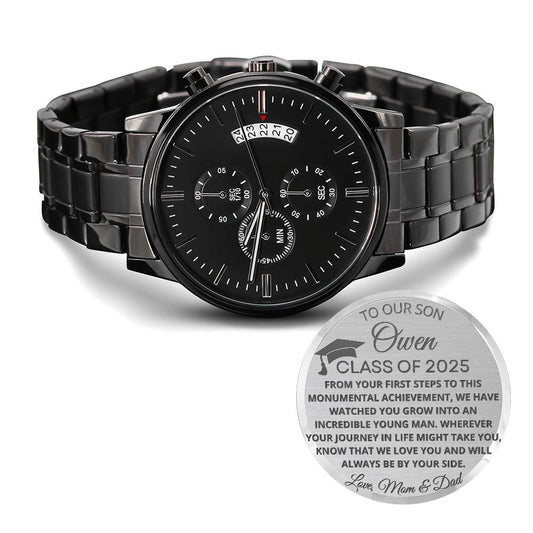 To Our Son Graduation Engraved Watch Class of 2025