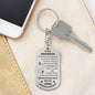To Our Grandson Keychain Grandma & Grandad