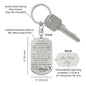 To Our Grandson Keychain, Gift For Grandson from Grandma Grandpa, Dog Tag Keychain for Birthday Graduation Holiday Christmas, Special Gift