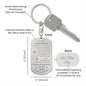 To Our Grandson Keychain | Point A to B