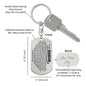 To My Grandson Keychain, Gift For Grandson from Grandma Grandpa, Dog Tag Keychain for Birthday Graduation Holiday Christmas, Special Gift
