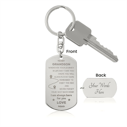 Custom Point A To B Keychain Mima