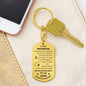 To Our Grandson Keychain Grandma & Grandad