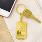 To My Son Braver Smarter Stronger Engraved Dog Tag Chain, Gift From Dad to Son, Birthday Holiday Christmas Graduation Gift, Silver Gold