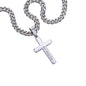To My Grandson Engraved Cross Necklace - Always Remember Whose Grandson You Are