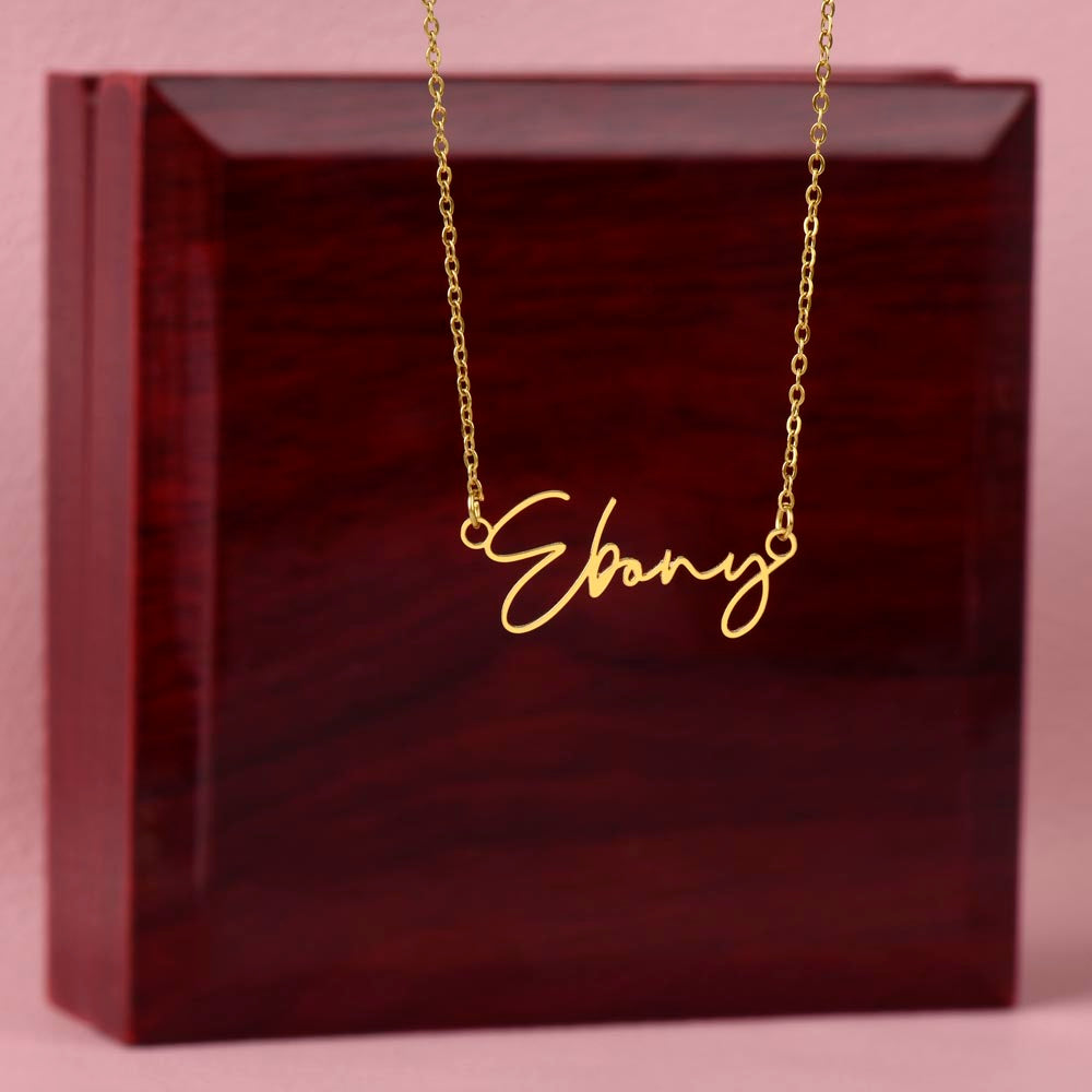 Scripted Name Necklace for Her