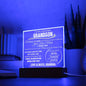 To My Amazing Grandson Acrylic Plaque Transparent, Gift For Grandson