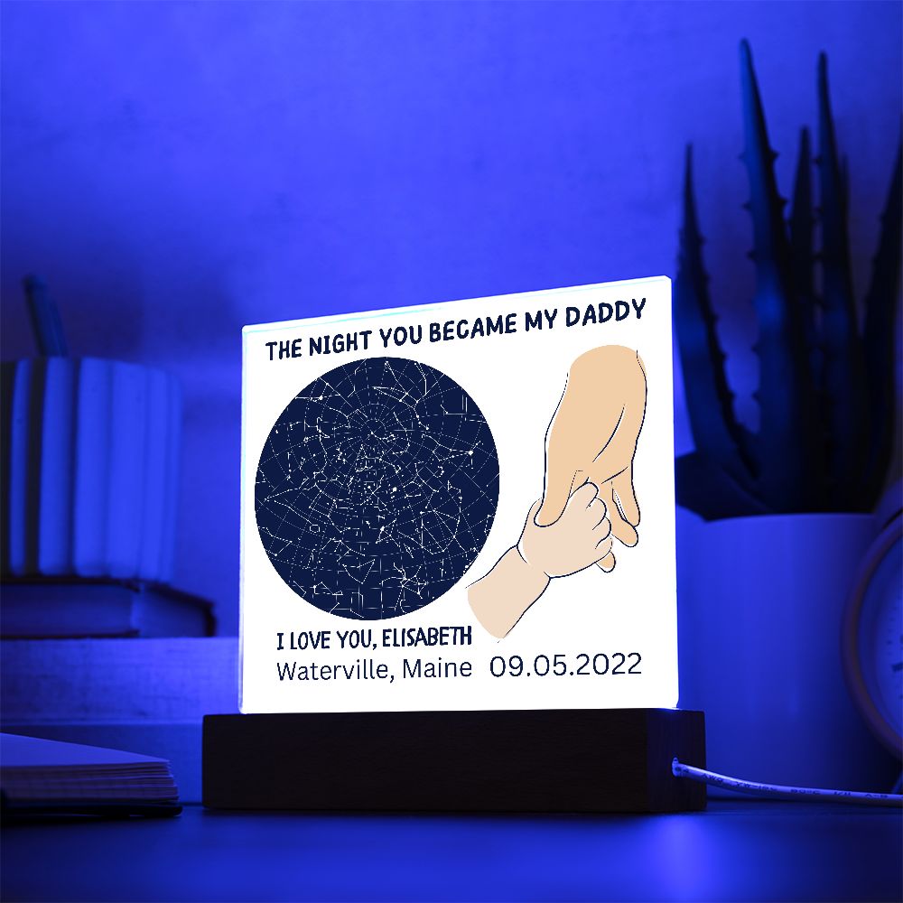 Celestial Night Sky Acrylic Plaque Waterville Maine