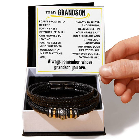 To My Grandson Bracelet