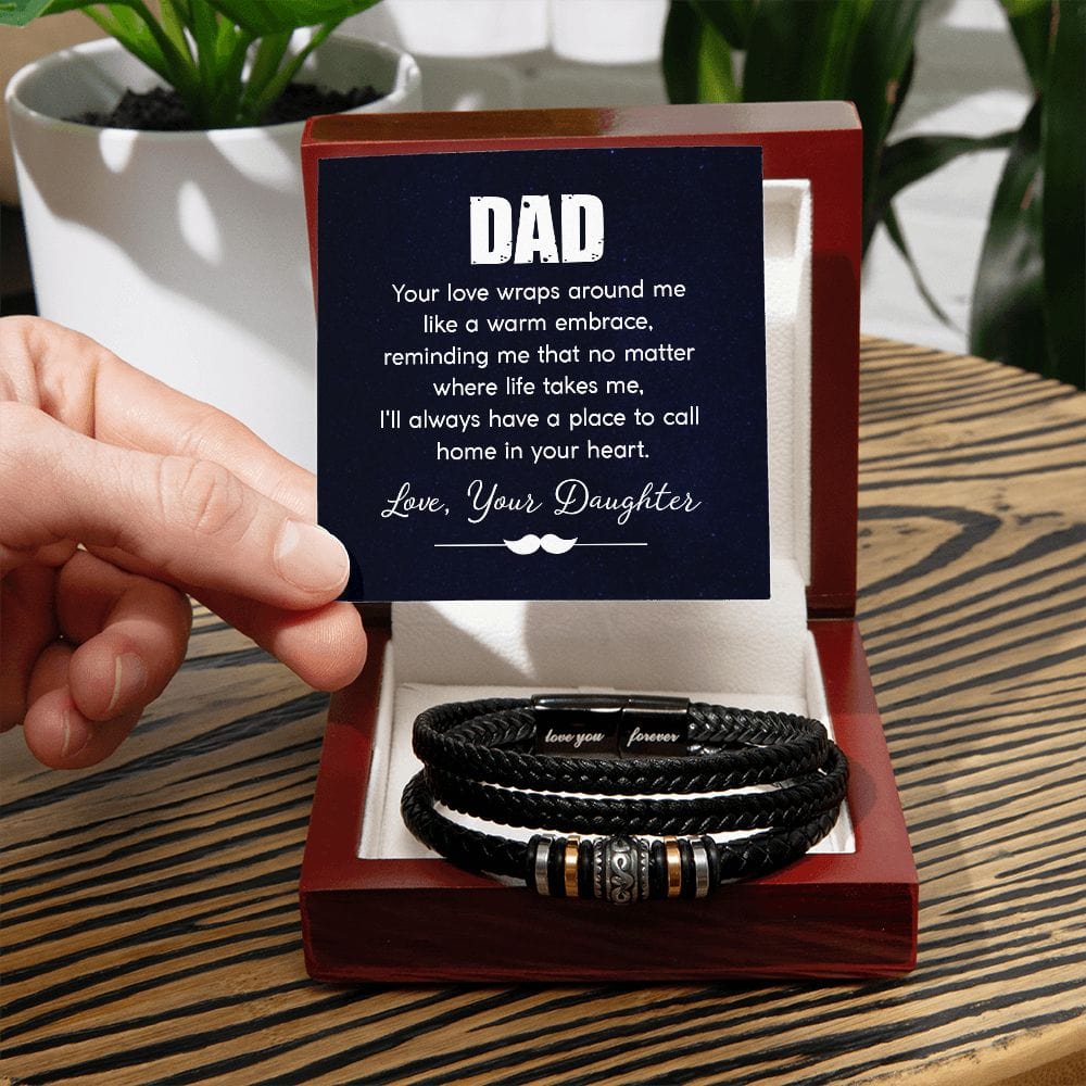 Engraved Bracelet For Dad From Daughter