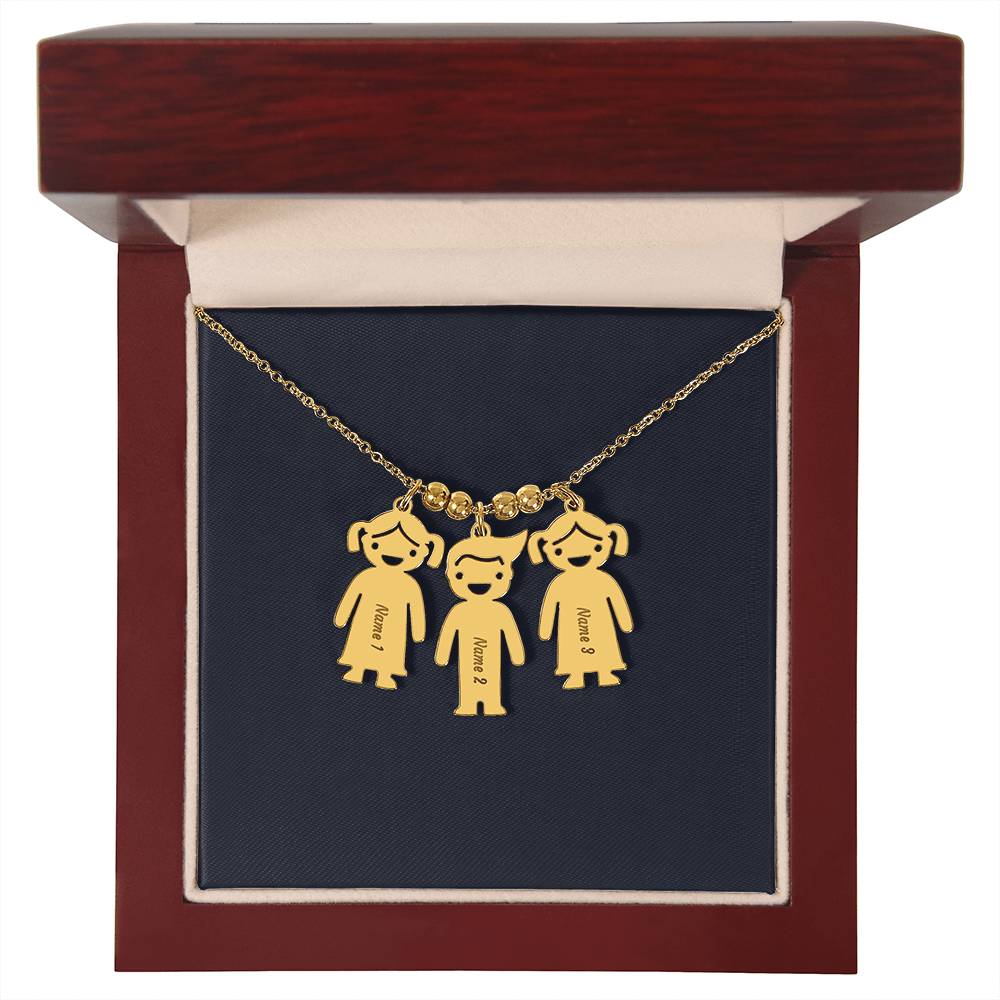 Kids Charm Necklace, Boy Girl Personalized Charm Necklace