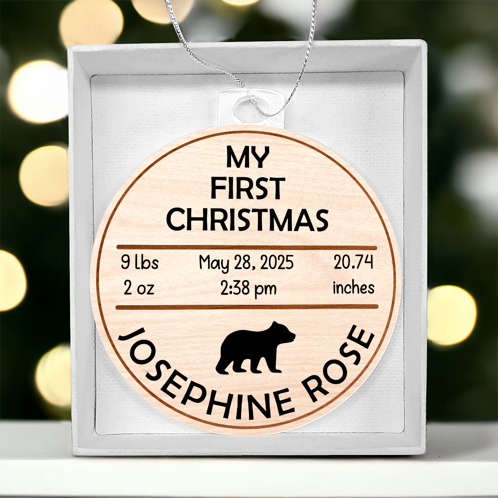 My First Christmas Bulb Ornament Bear