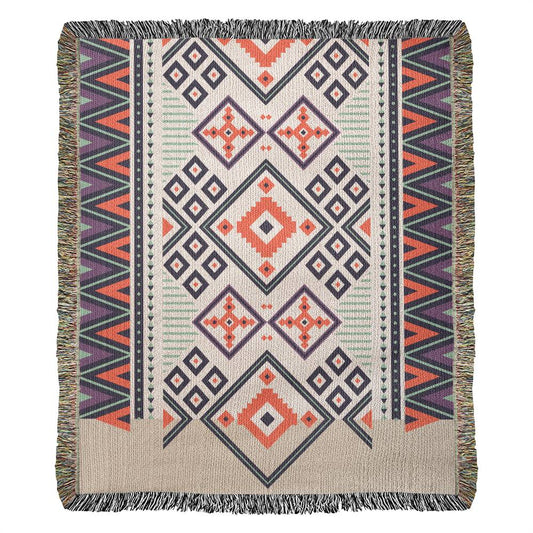 Abstract Woven Throw Blanket