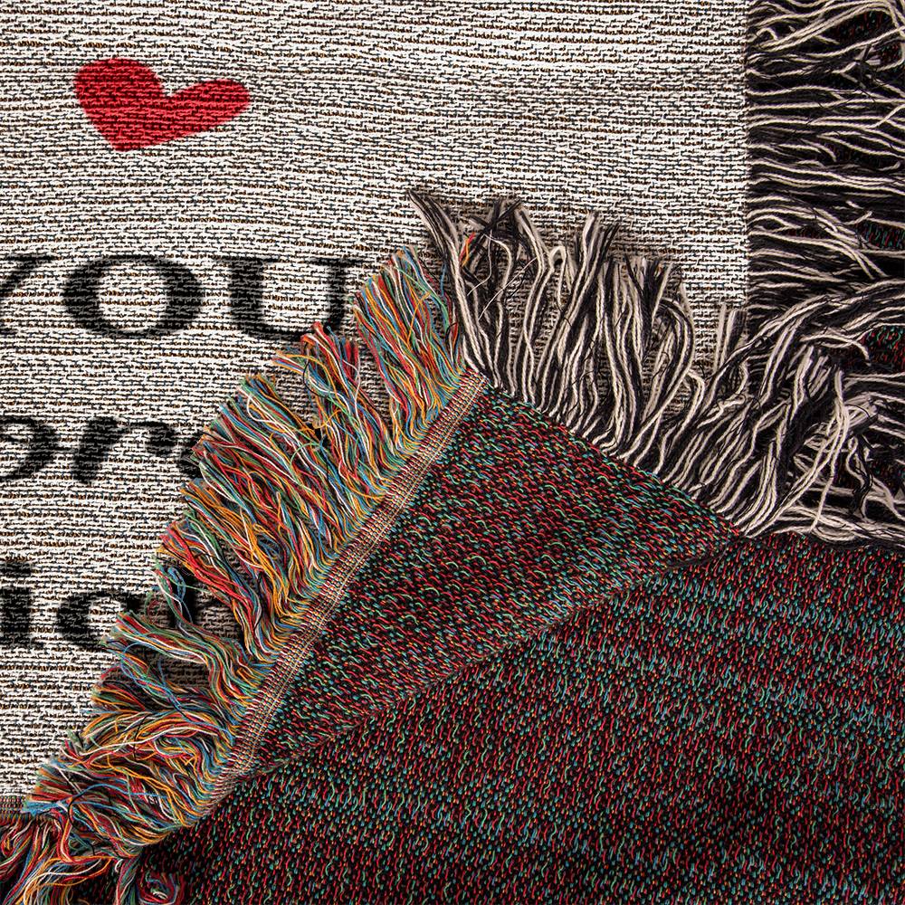 Found My Missing Piece Woven Throw Blanket for Couples