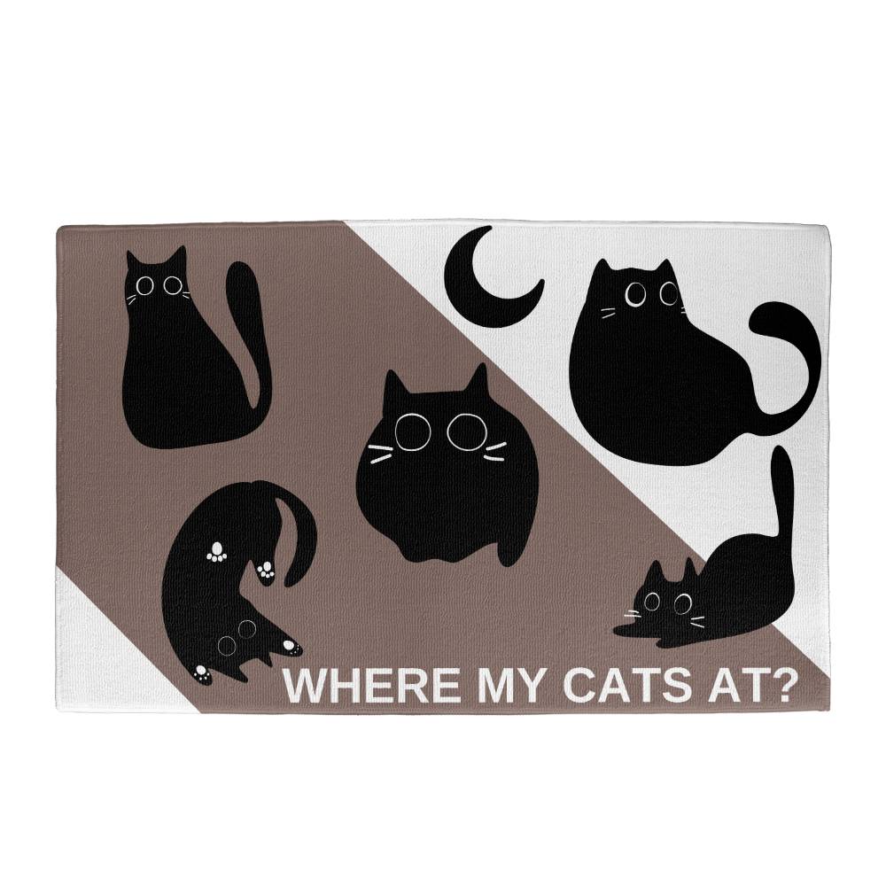 Where My Cats At Welcome Mat