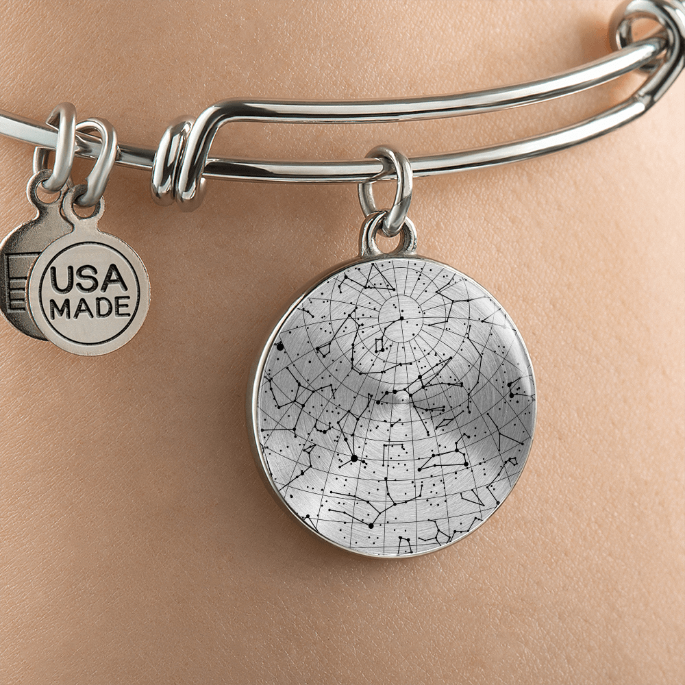 Celestial Night Sky Bangle Bracelet