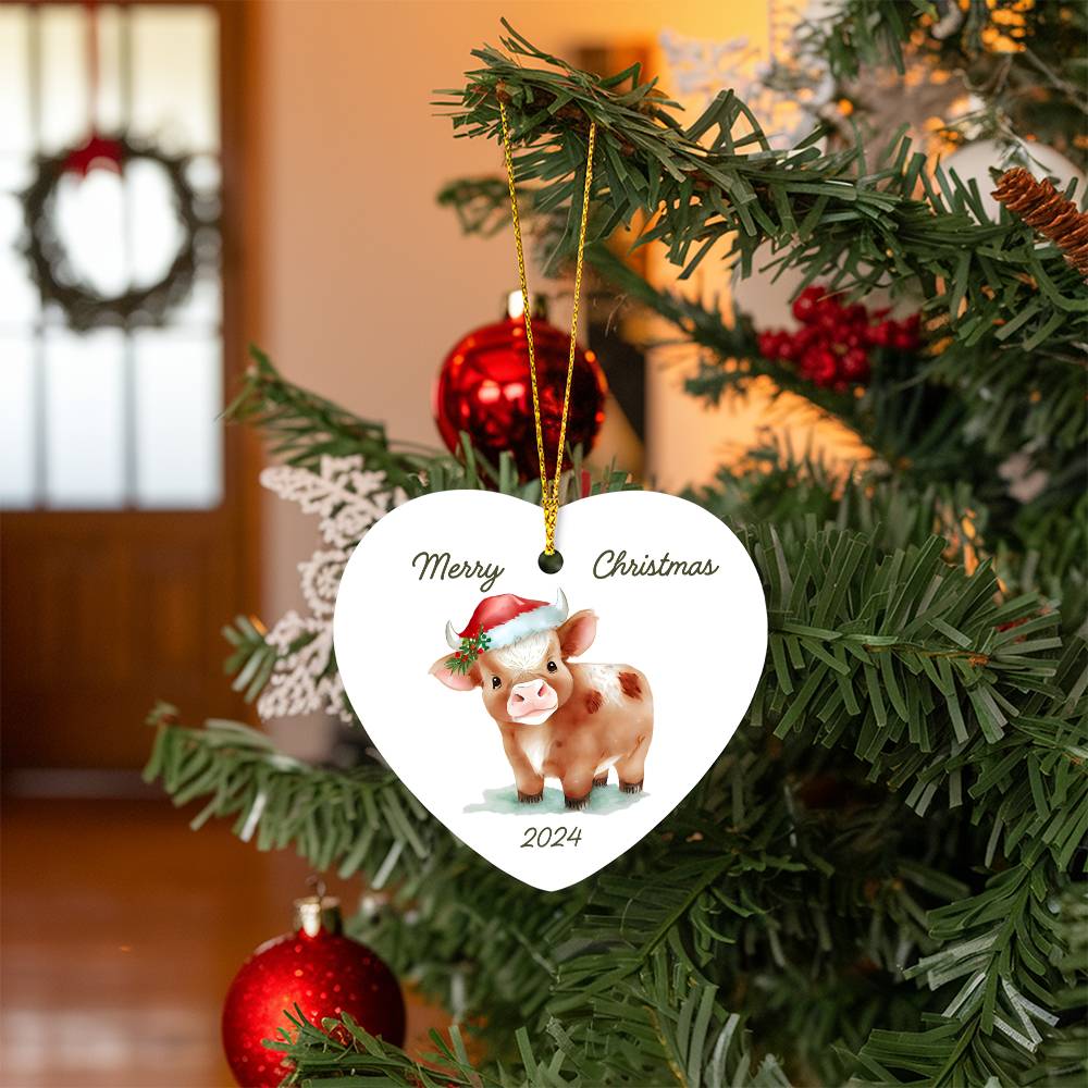 Christmas 2024 Ornament Baby Cow