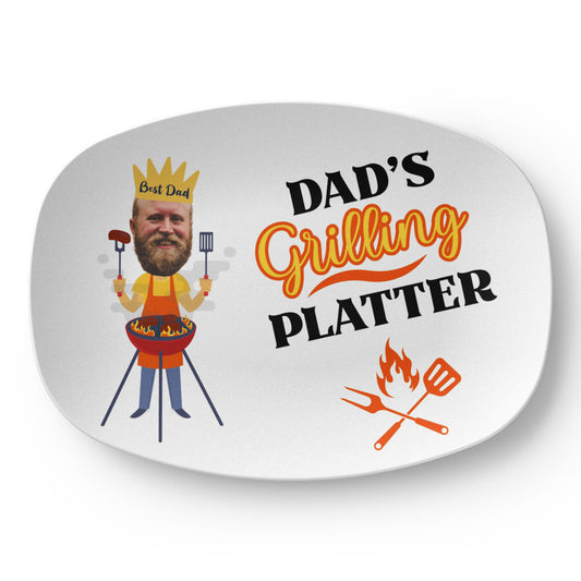 Customized Dad's Grilling Platter, Father's Day Gift