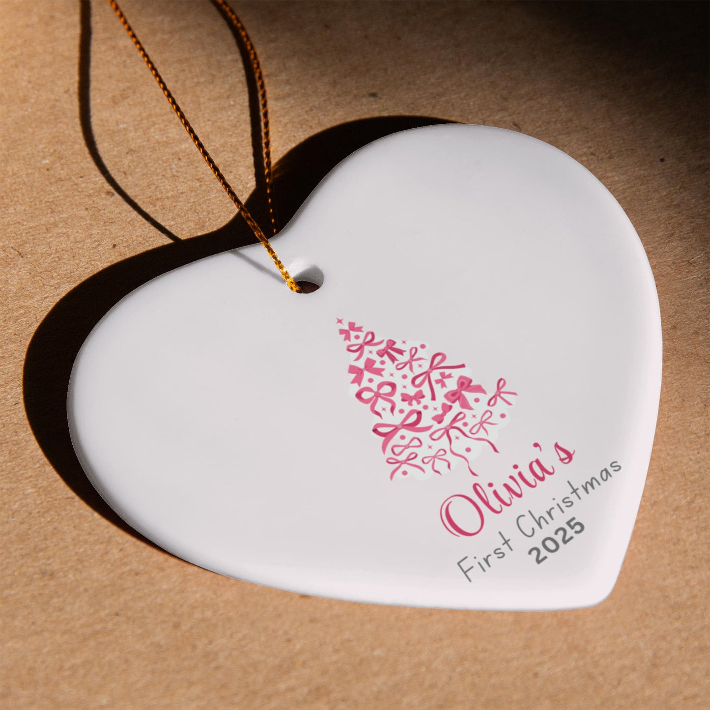 Custom Name First Christmas Ornament