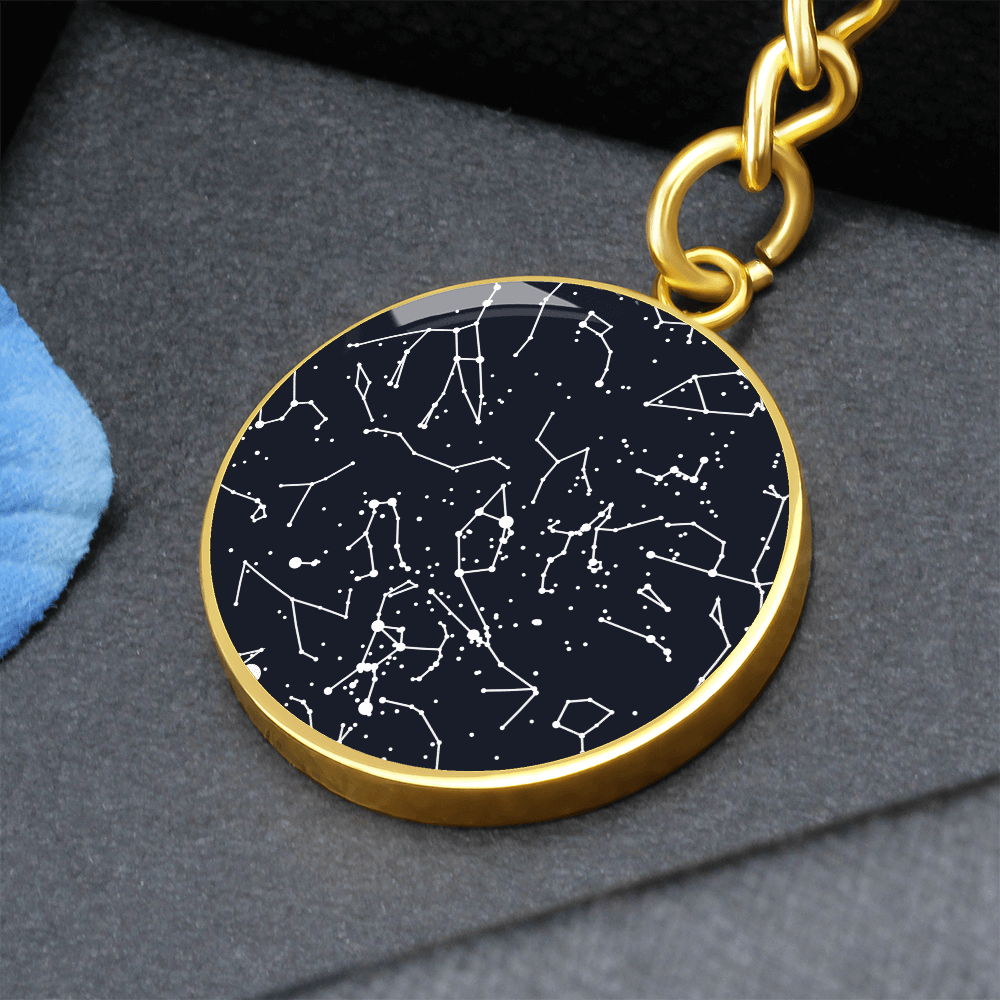 Celestial Night Sky Keychain Snoqualmie Point Park