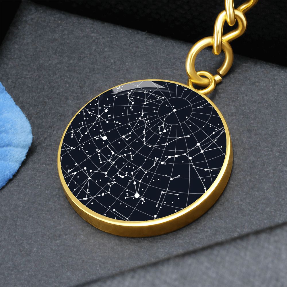Celestial Night Sky Keychain Houston Texas 2023
