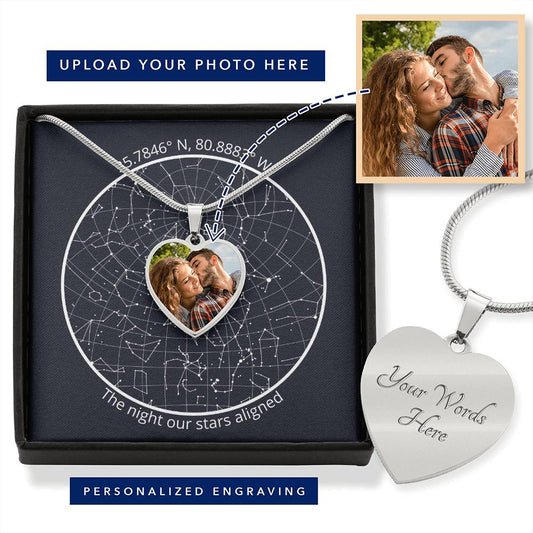 Celestial Night Sky Heart Pendant Statesville NC