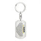 To My Grandson Keychain, Gift For Grandson from Grandma Grandpa, Dog Tag Keychain for Birthday Graduation Holiday Christmas, Special Gift