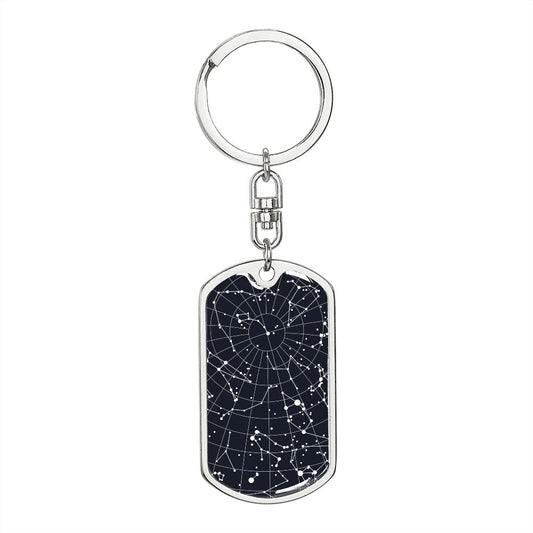 Celestial Night Sky Keychain London Vortex
