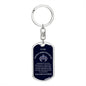To My Badass Granddaughter | Dog Tag Keychain