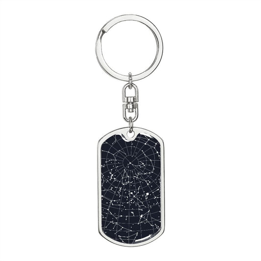 Celestial Night Sky Pendant Keychain Boise ID