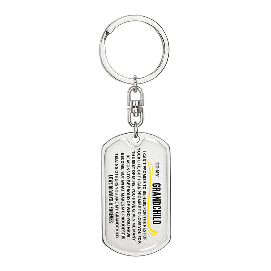 To My Grandchild Keychain