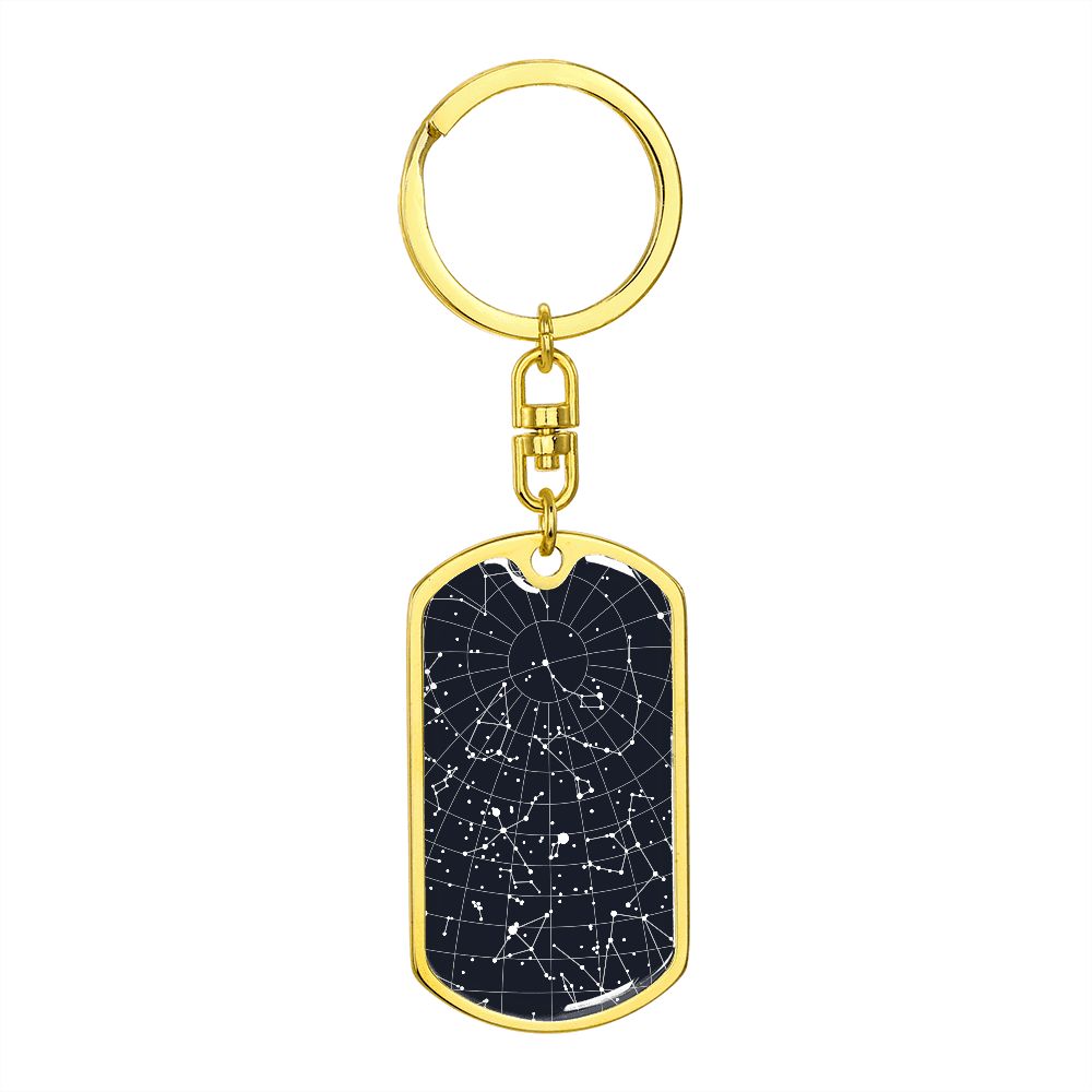 Celestial Night Sky Keychain Houston Texas