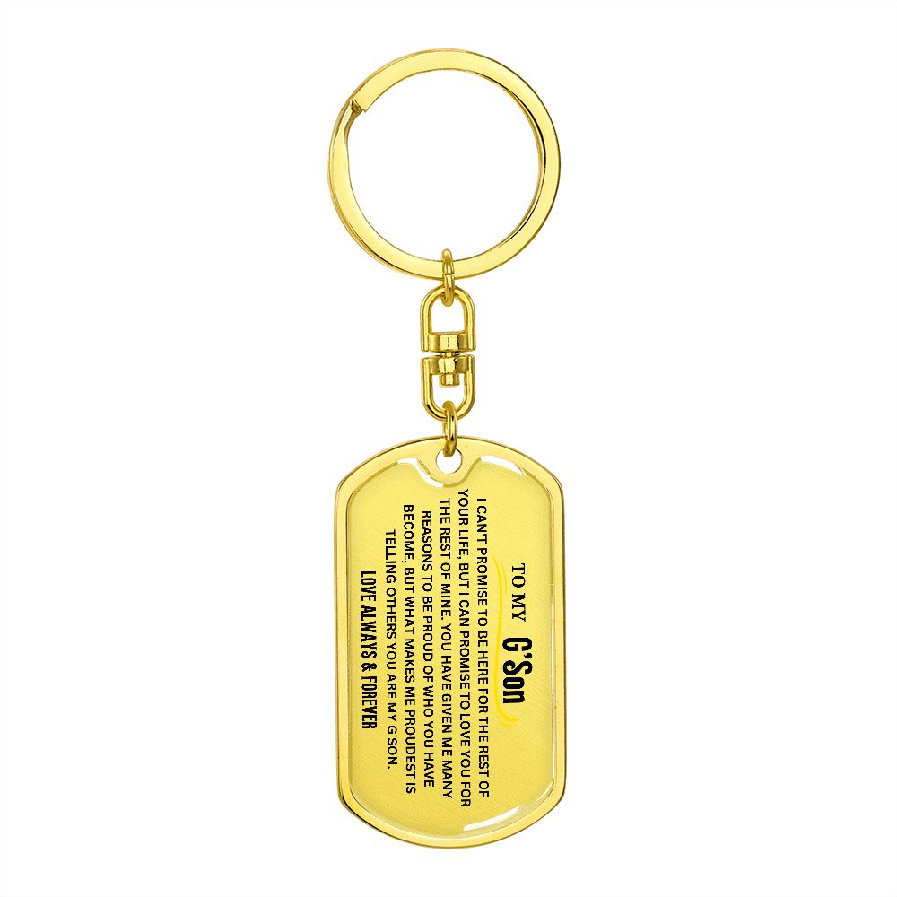 To My G'Son Keychain