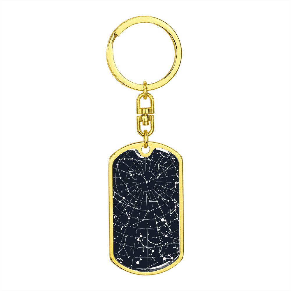Celestial Night Sky Keychain London Vortex
