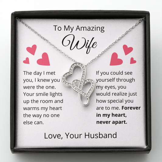 To My Amazing Wife - Intertwined Hearts Gift Set