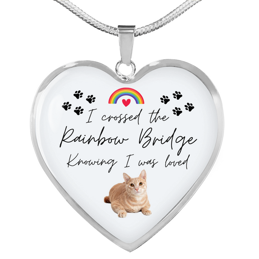Rainbow Bridge Pet Loss Remembrance, Sympathy Gift for Cat loss