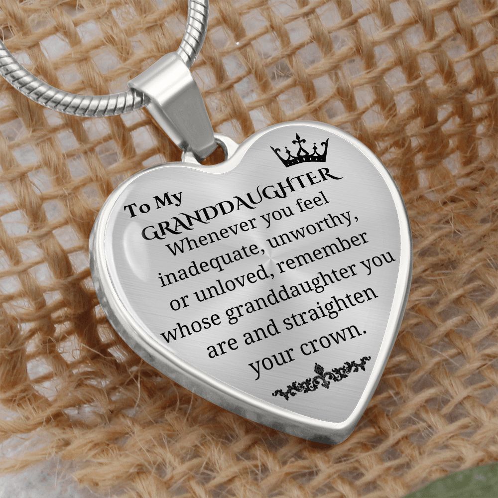 To My Granddaughter | Heart Pendant Necklace