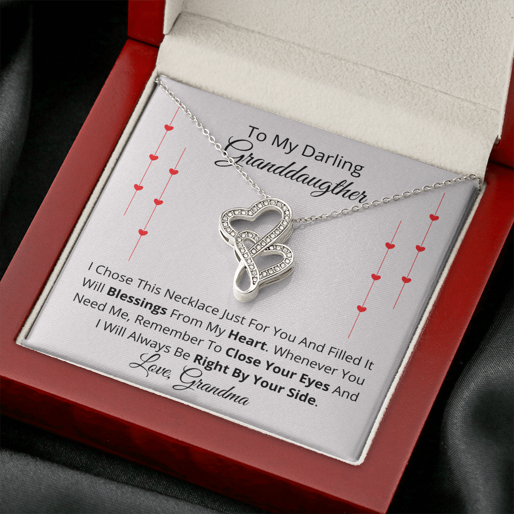 To My Granddaughter - Valentine's Day Necklace