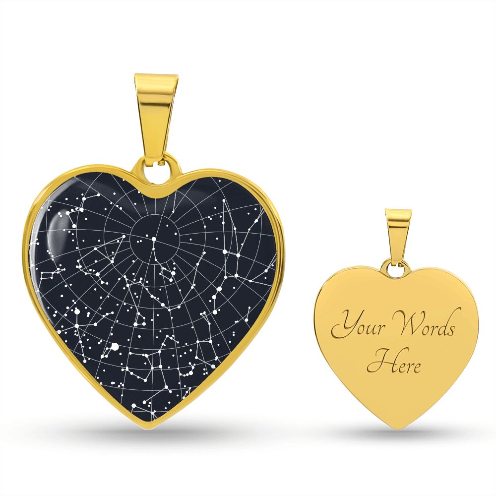 Celestial Night Sky Heart Pendant Rocky Mount