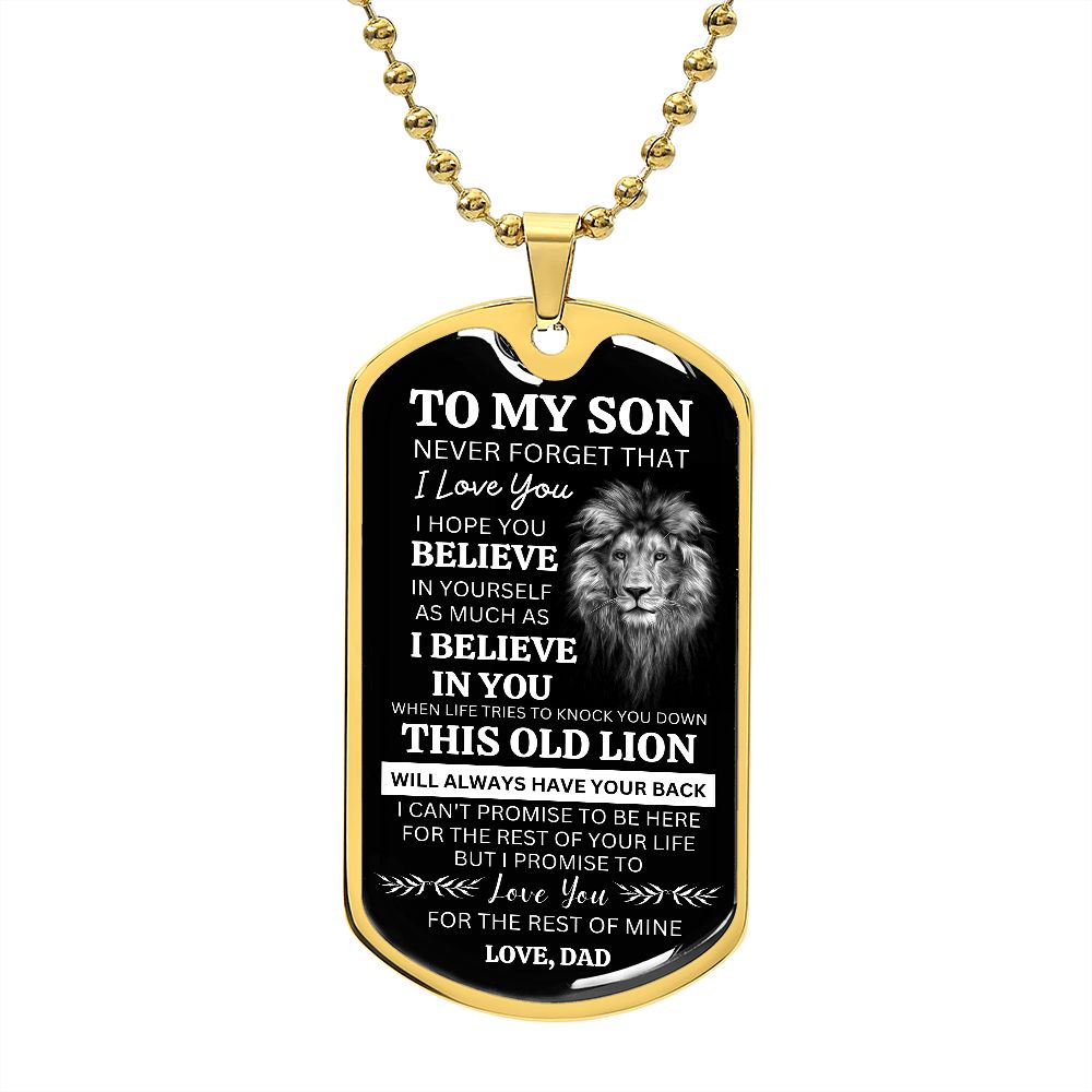 To My Son This Old Lion Love Dad