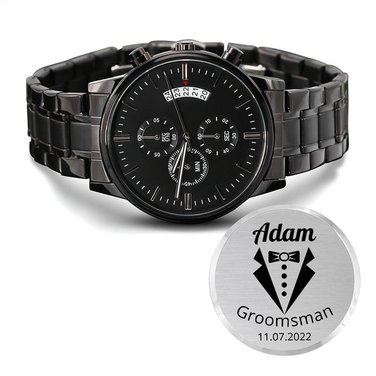 Personalized Watch Groomsman Adam