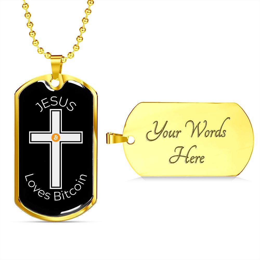 Bitcoin Dog Tag Custom