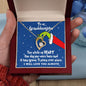 To My Granddaughter | Grinch Christmas Necklace