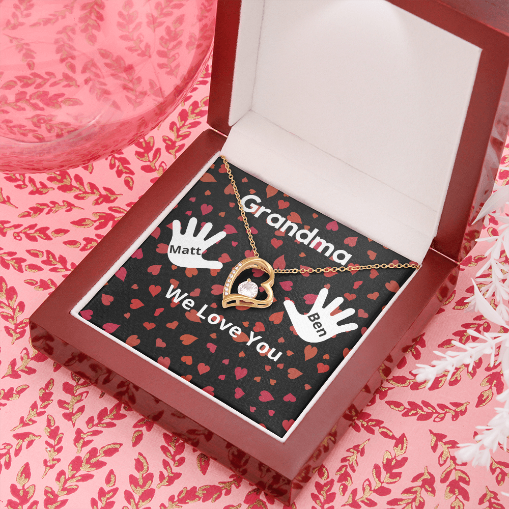 Personalized Valentine's Day Gift for Grandma from 2 Grandchildren