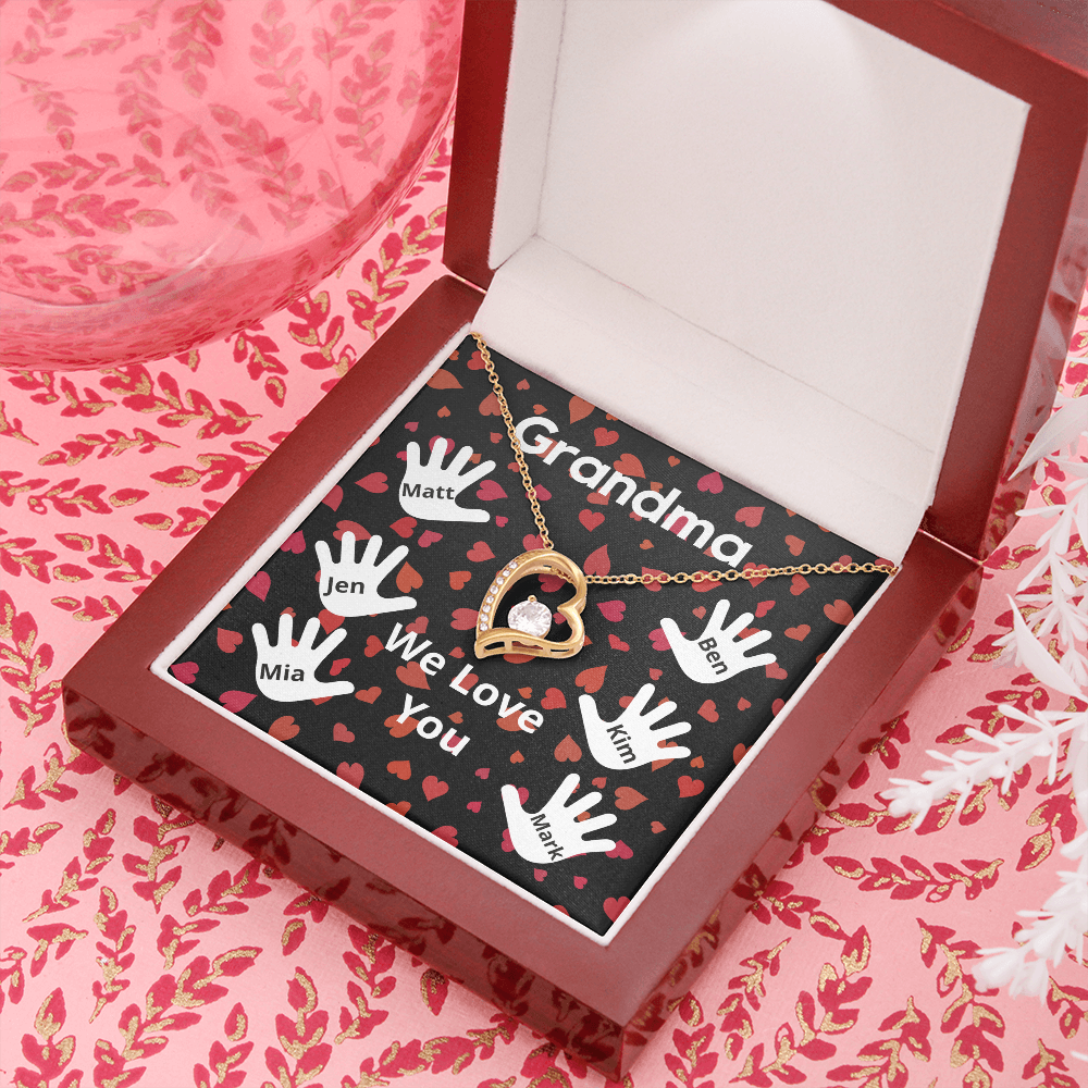Personalized Valentine's Day Gift for Grandma from 6 Grandchildren