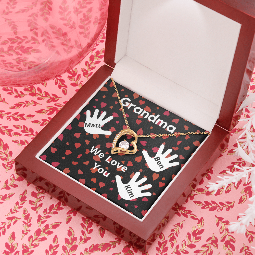 Personalized Valentine's Day Gift for Grandma from 3 Grandchildren