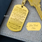 To My Son | Engraved Keychain From Mom
